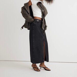 Madewell Denim Mid-Rise Maxi Skirt in Lunar Wash Women's Size 30